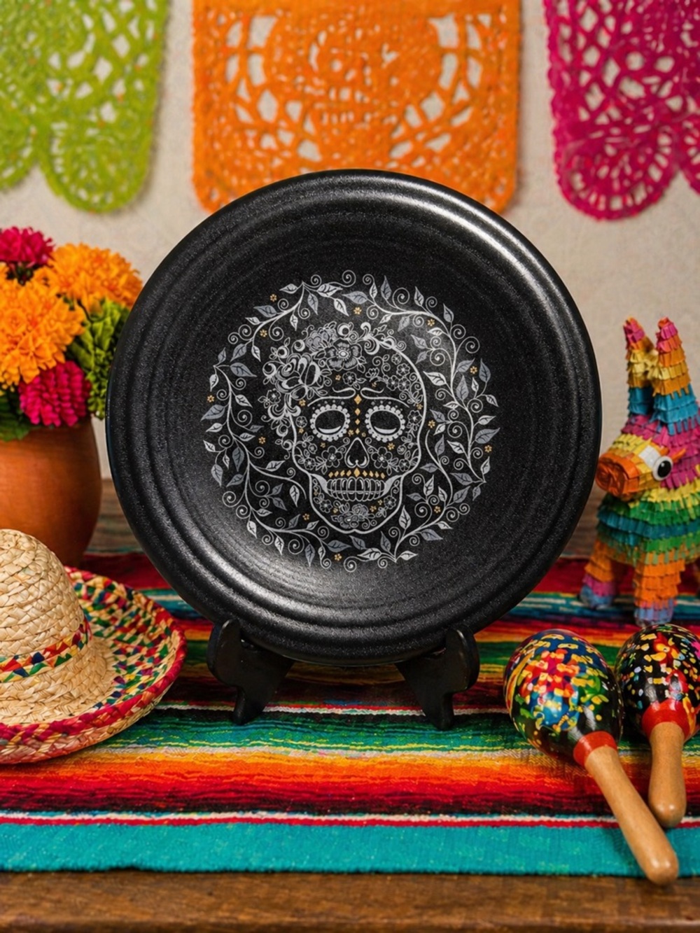 Fiestaware luncheon plates. Perfect for Cinco de Mayo!